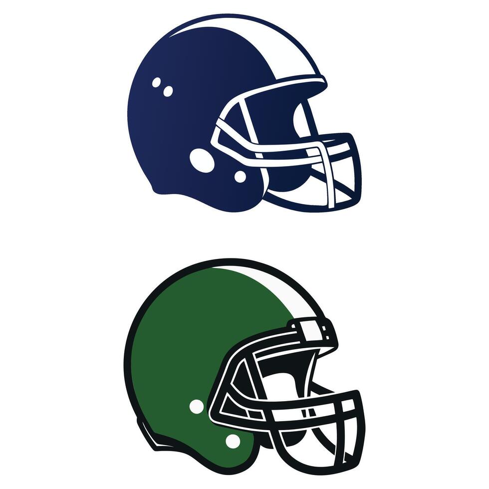 American football football helmet football helmet flat style vector