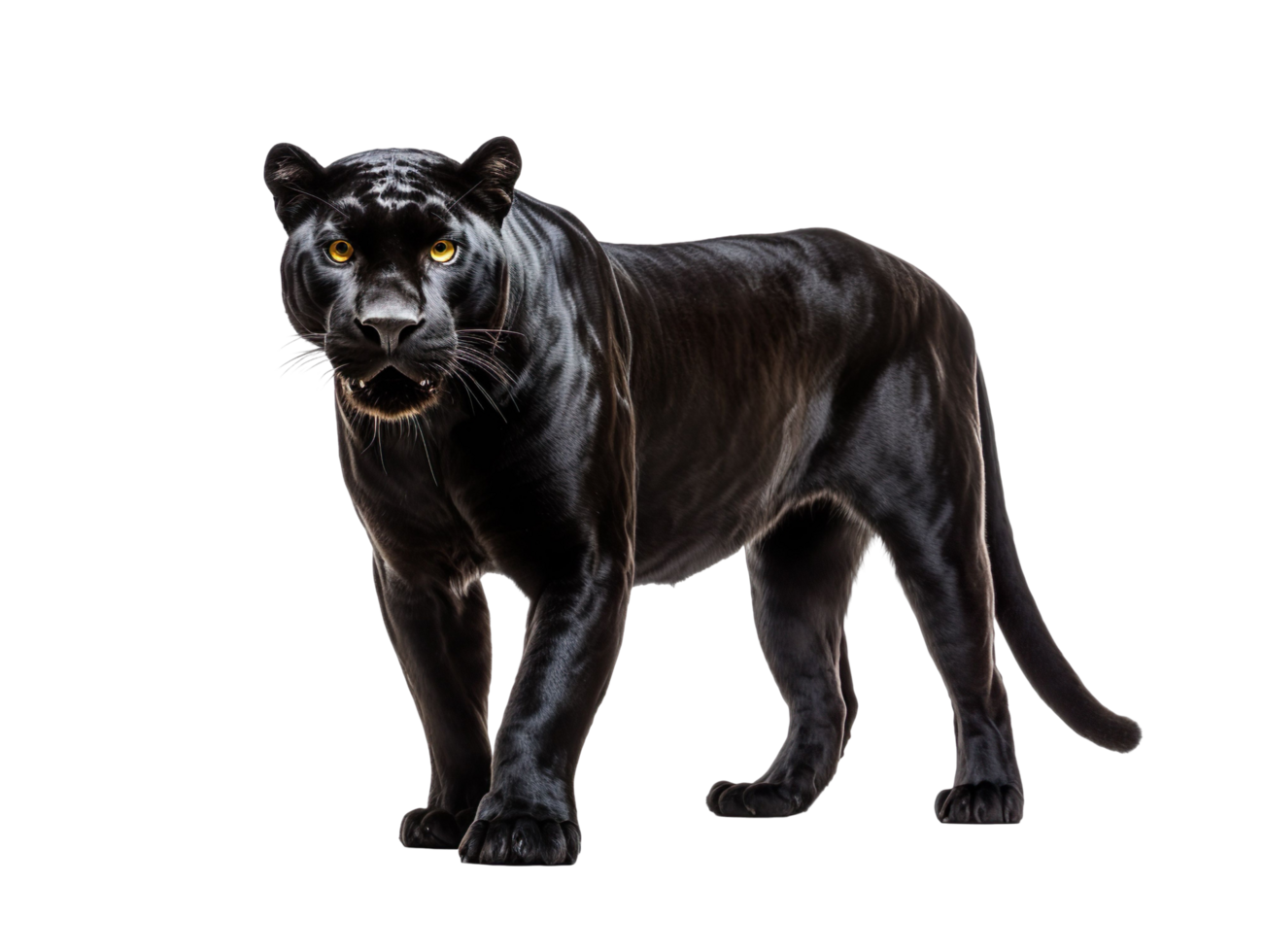 Panther isolated on transparent background png