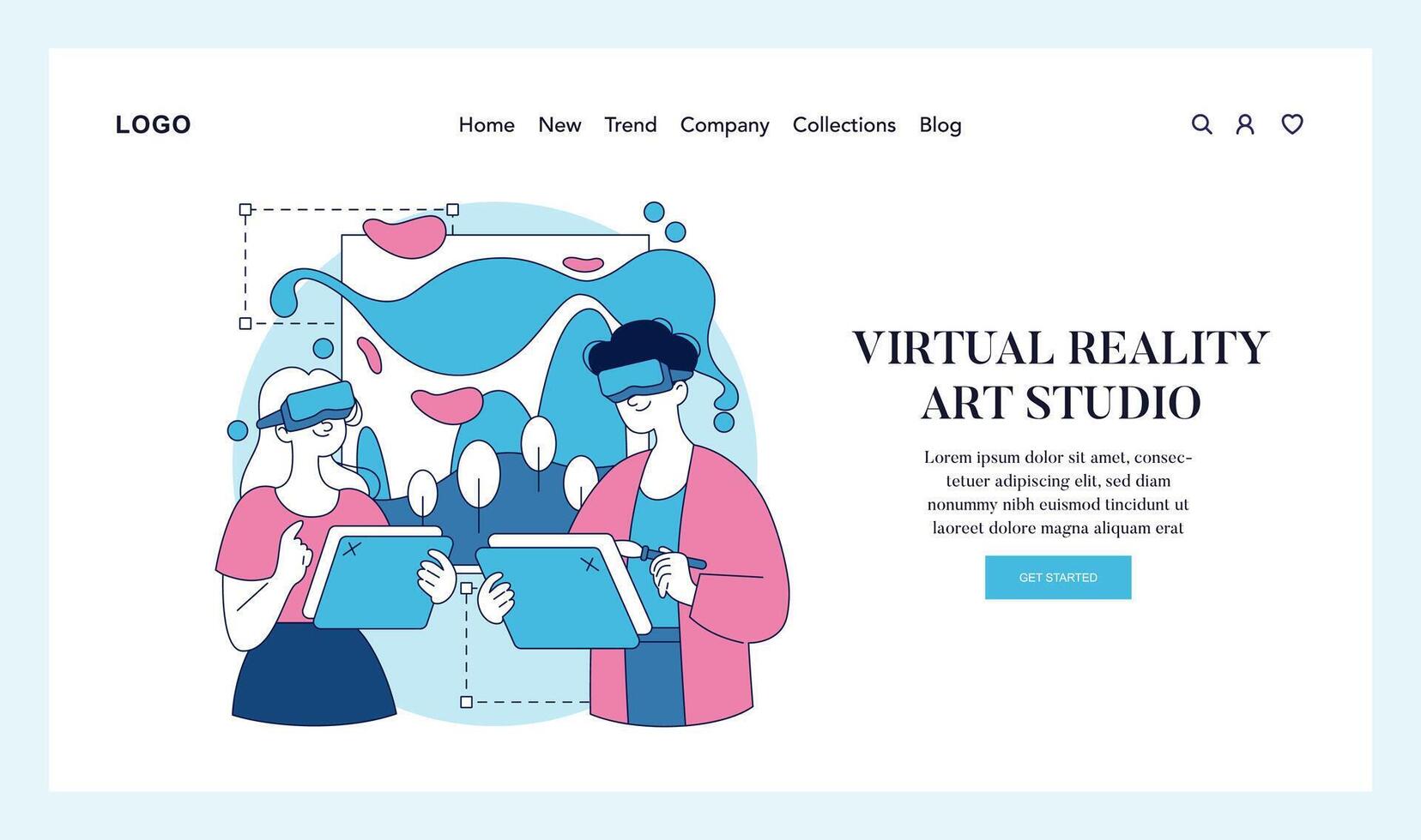 Automation In Creativity. Flat Illustration vector