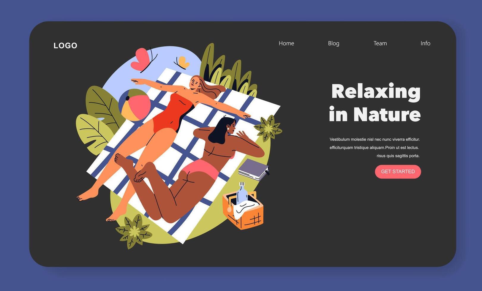 Burnout Breaks. Flat Illustration vector