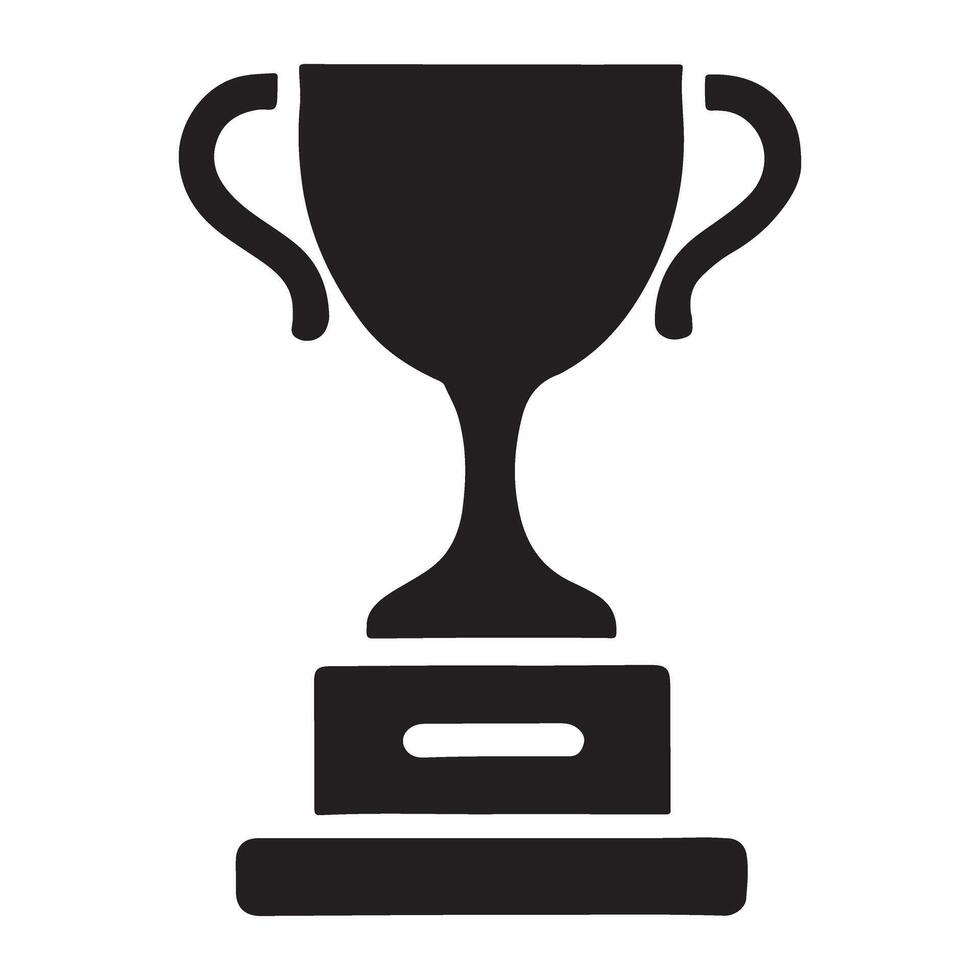 Award Winning Trophy Silhouette Illustration vector