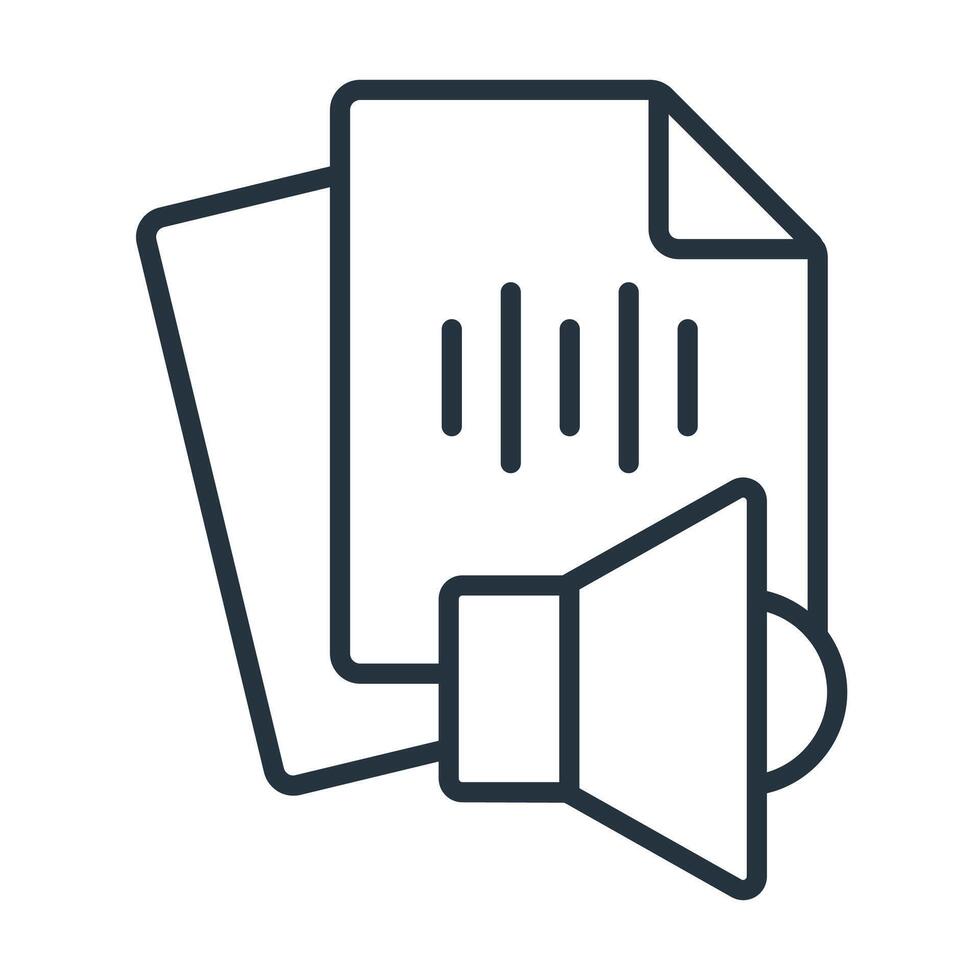 File Audio icons symbol with elements for infographic web vector