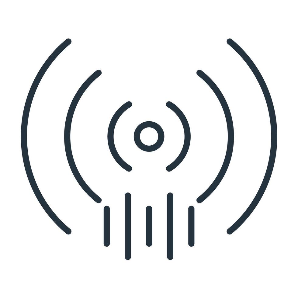 signal stream icons symbol modern with elements for infographic web vector