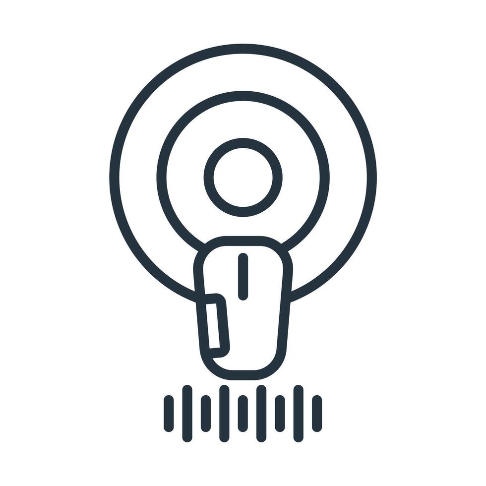 podcast icons symbol modern with elements for infographic web vector
