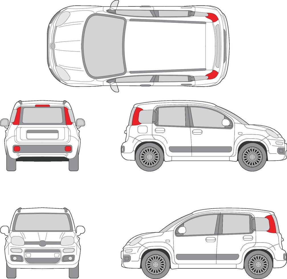 Second Realistic Car Model Pack vector