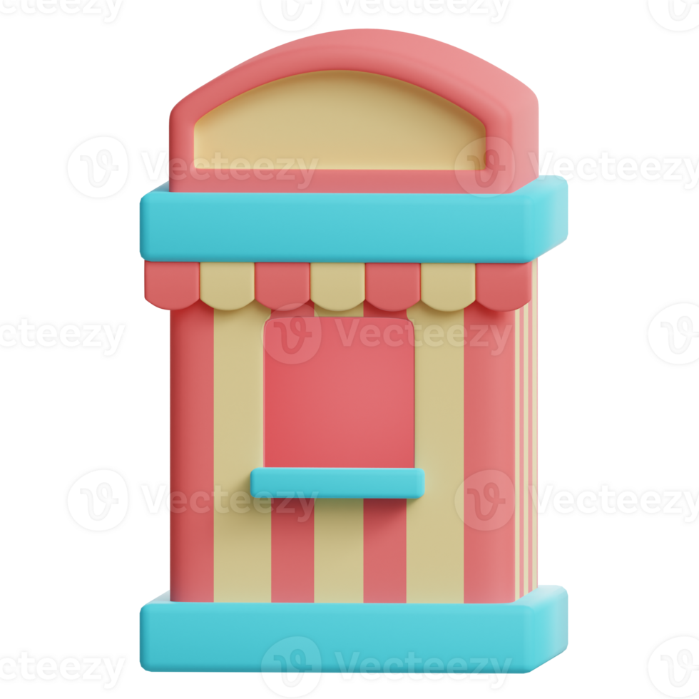 3d ticket counter circus icon png