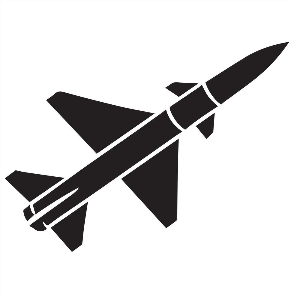 Abstract Missile Silhouette Collection vector