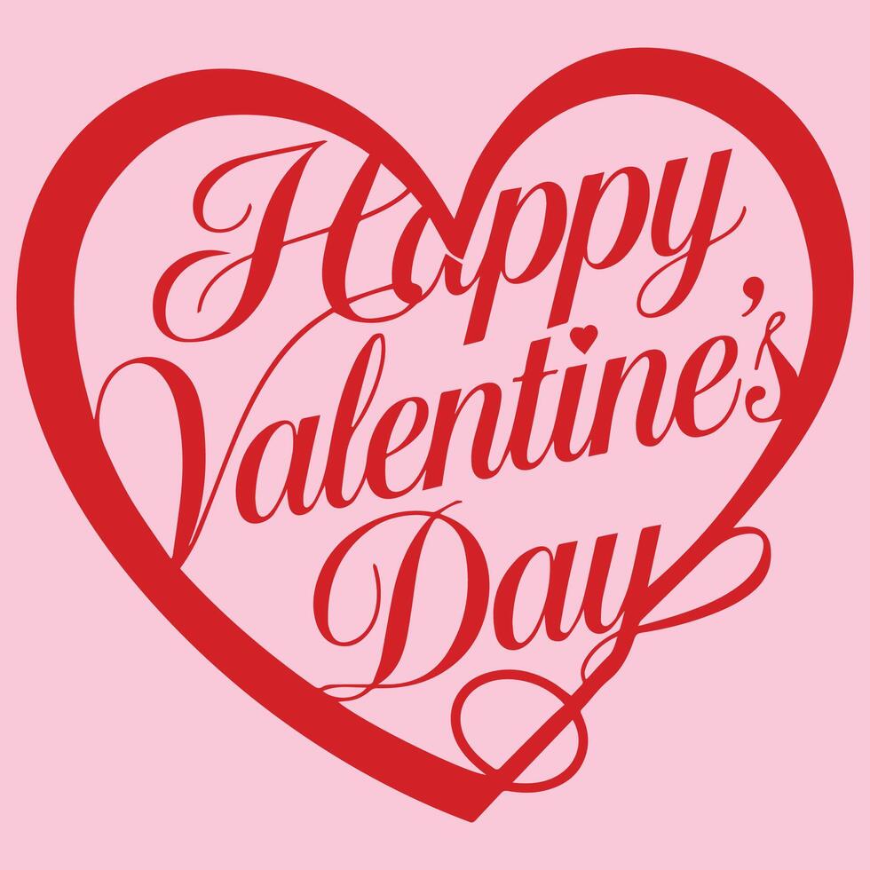 Artistic Valentine's Day Text Layouts vector
