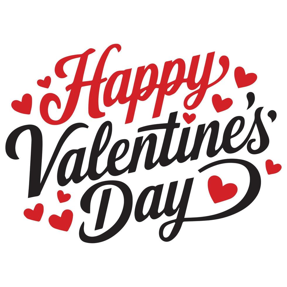 Elegant Calligraphy for Valentine's Day vector