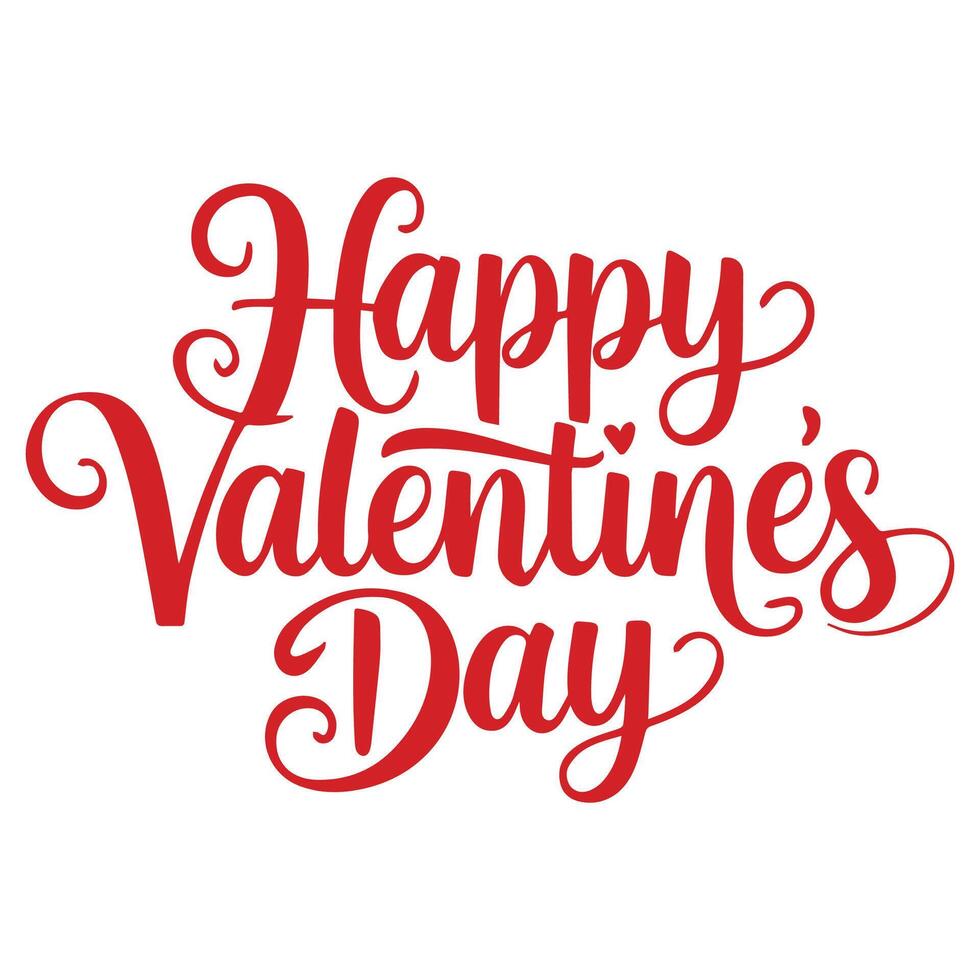 Trendy Valentine's Day Text-Based Creations vector