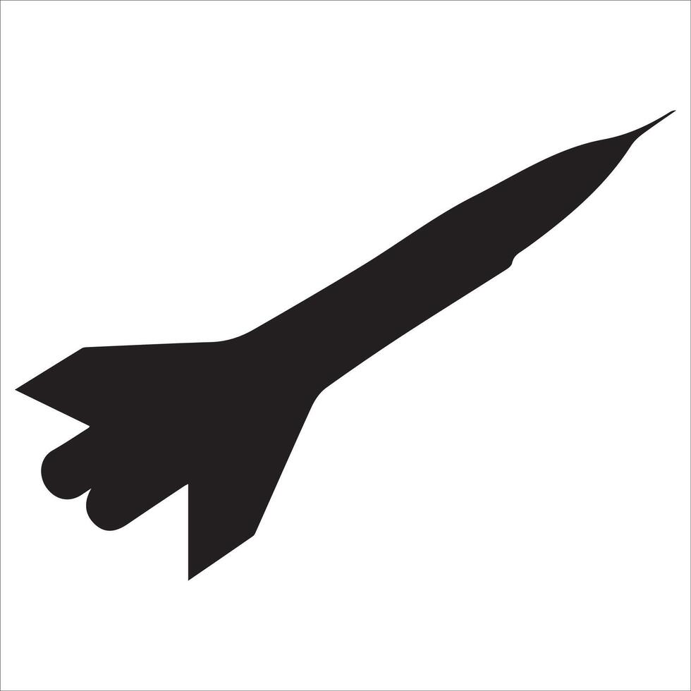 Rocket and Missile Silhouettes in Motion vector