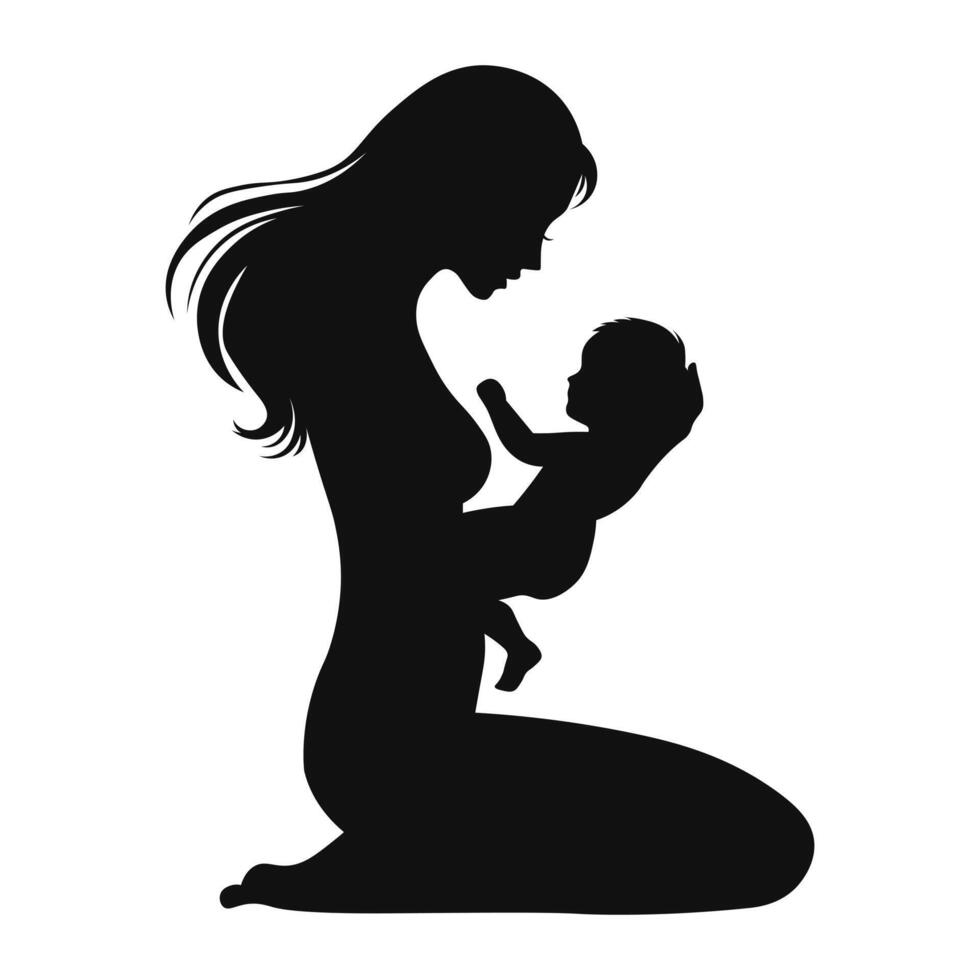 Mother and child vector