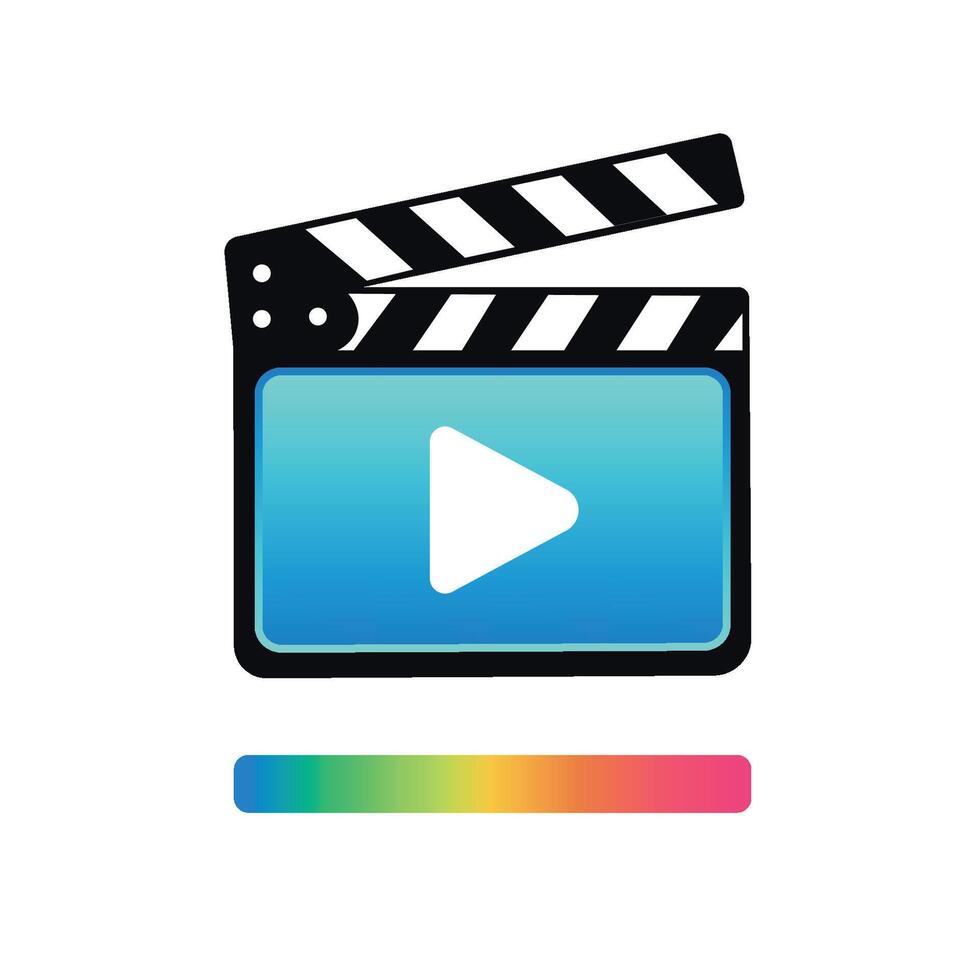 Movie App Icon Logo Design vector