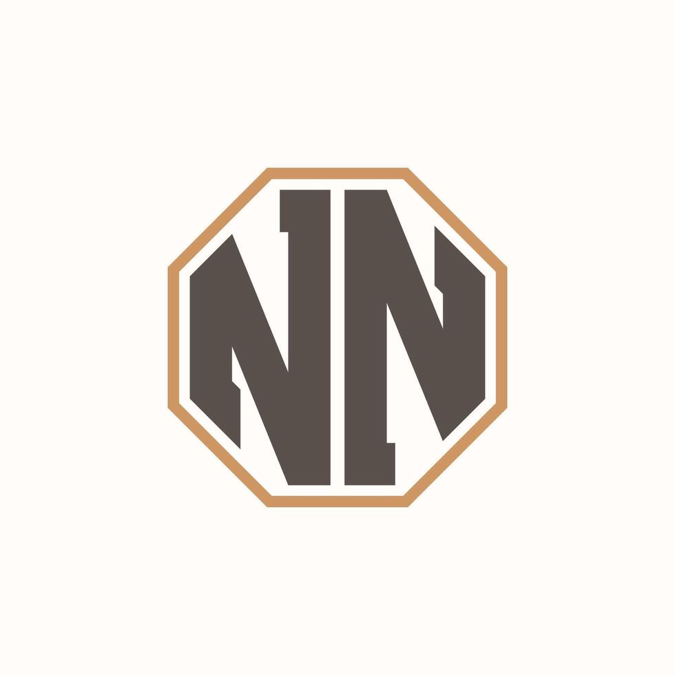 Modern Letter NN Logo for Corporate Business Brand Identity. Creative NN Logo Design. vector