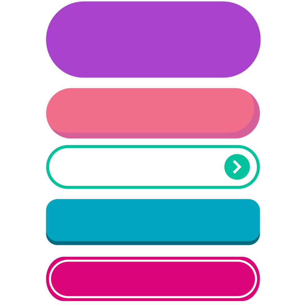 A colorful set of buttons png
