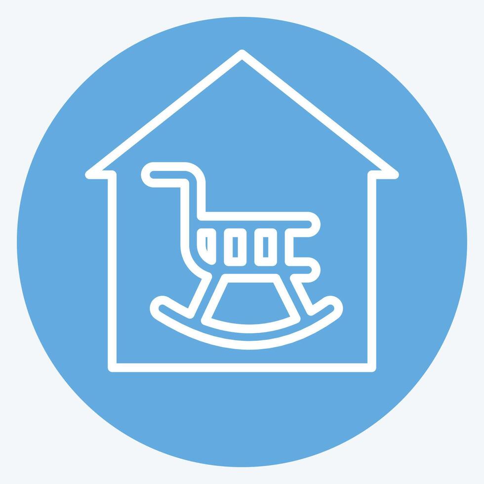 Icon Retirement. related to Retirement symbol. blue eyes style. design editable vector