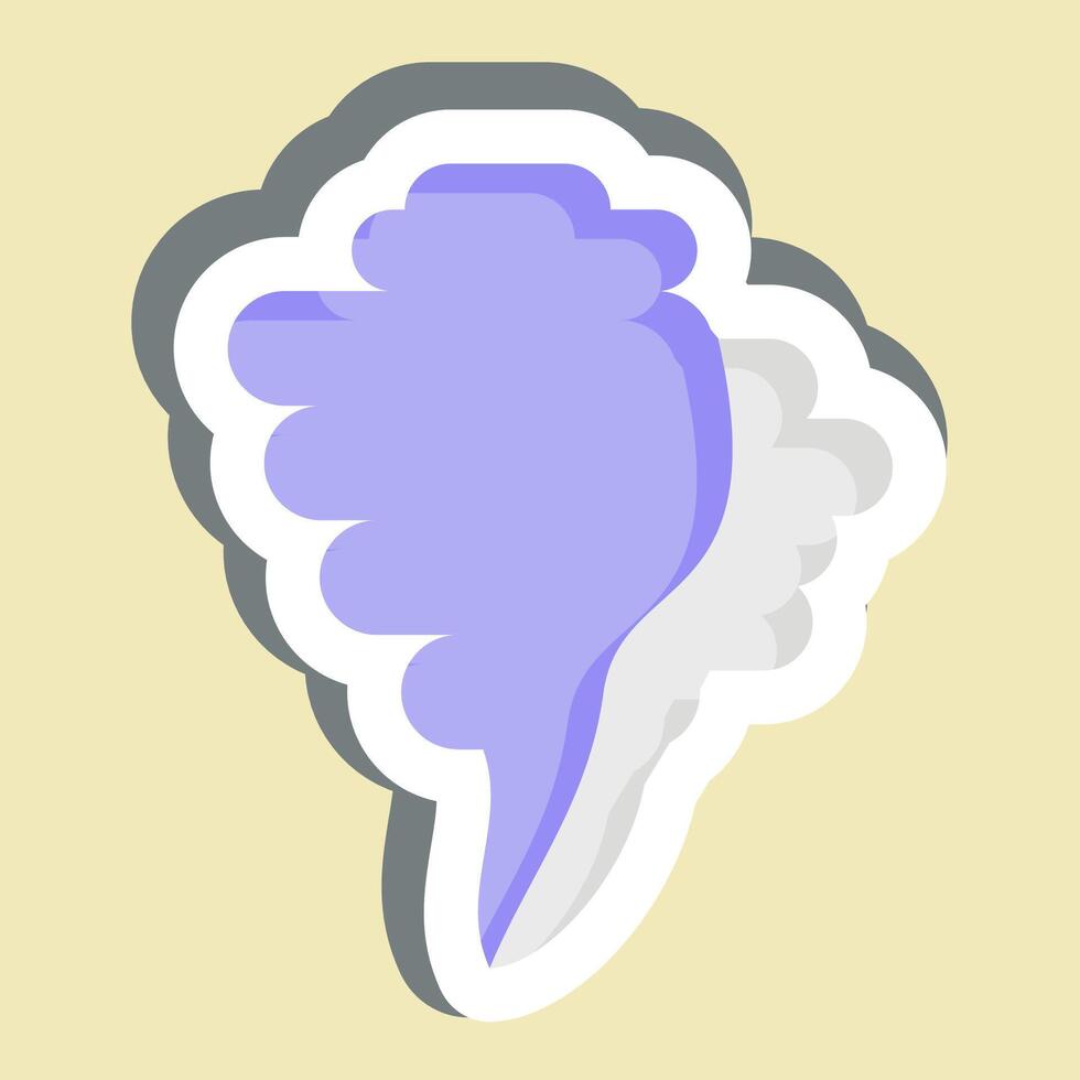 Sticker Sheel. related to Summer symbol. design editable vector