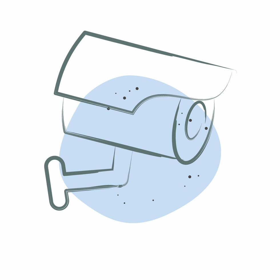 Icon Camera. related to Parking symbol. Color Spot Style. design editable vector