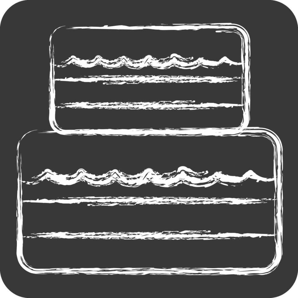Icon Dessert. related to Restaurant symbol. chalk Style. design editable vector