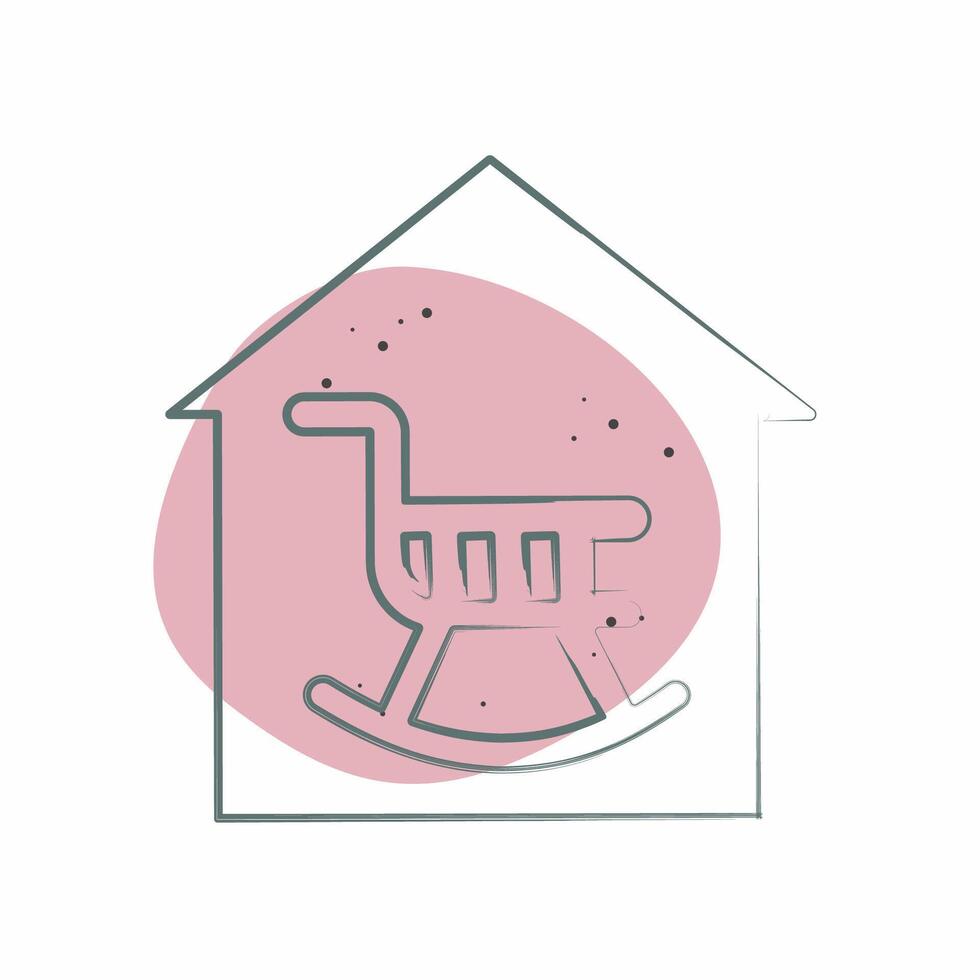 Icon Retirement. related to Retirement symbol. Color Spot Style. design editable vector