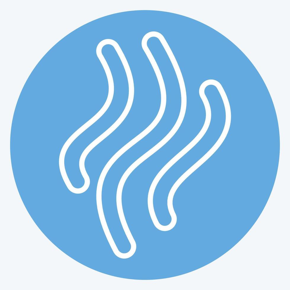 Icon Smoke. related to Smoking symbol. blue eyes style. design editable vector