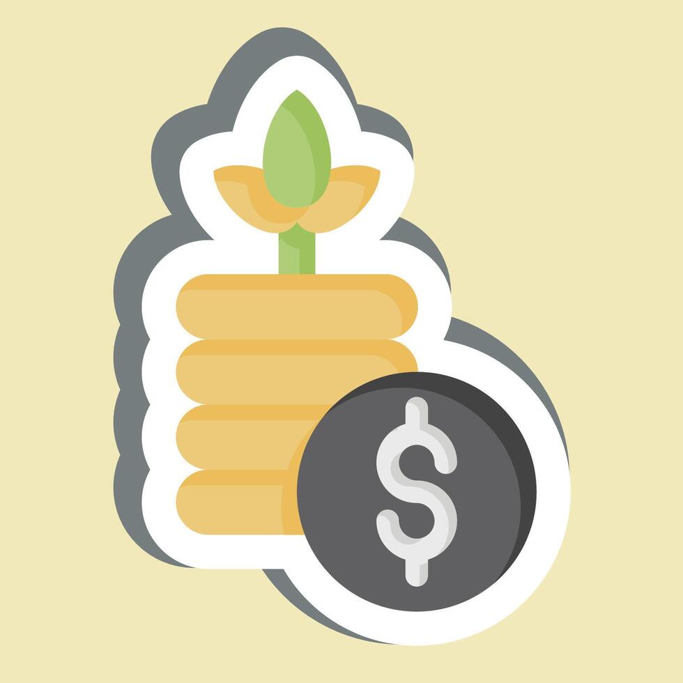 Sticker Money 2. related to Retirement symbol. design editable vector