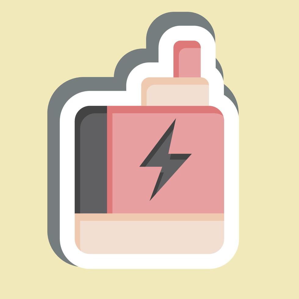 Sticker Vape. related to Smoking symbol. design editable vector