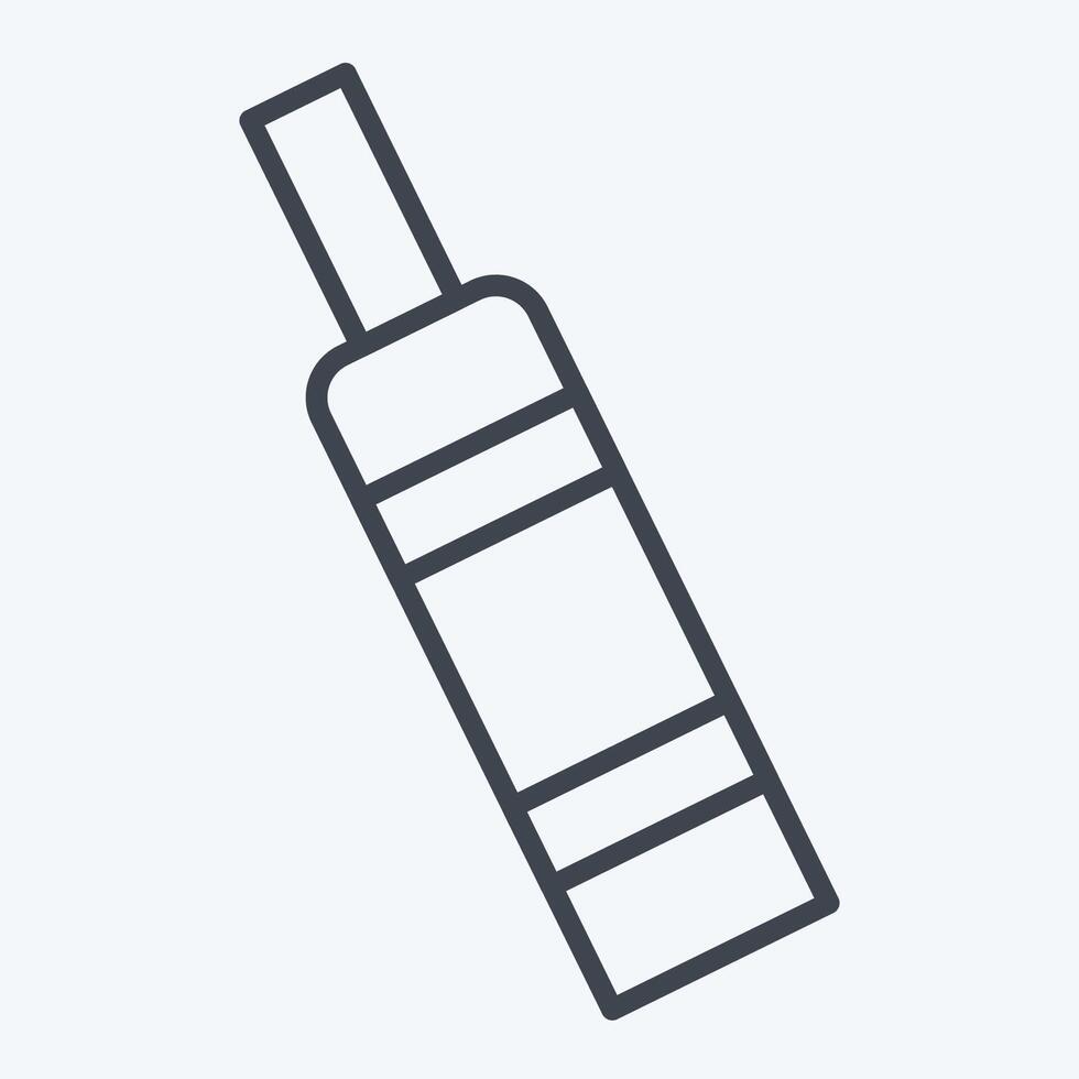 Icon CBD. related to Vape symbol. line style. design editable 1 vector