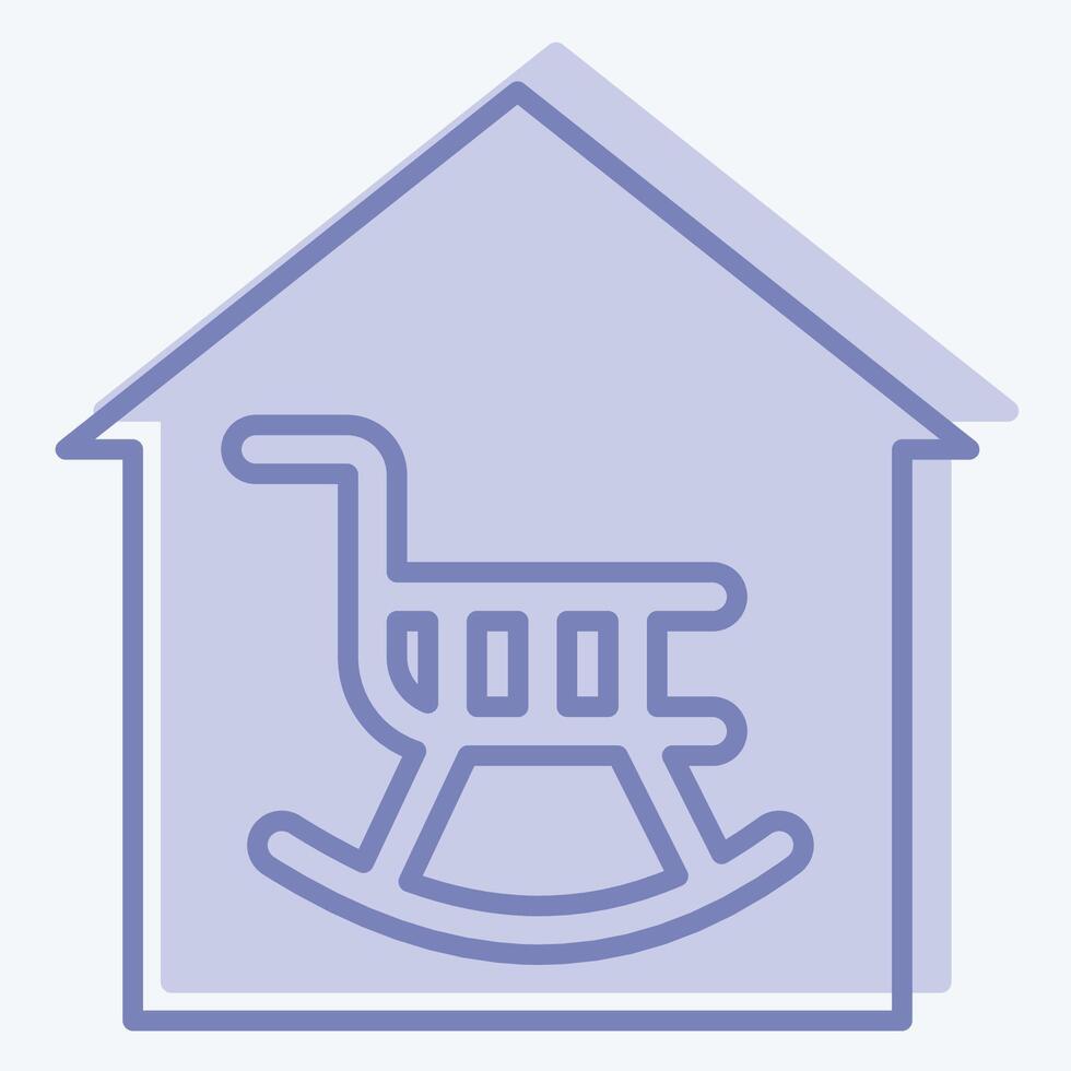 Icon Retirement. related to Retirement symbol. two tone style. design editable vector