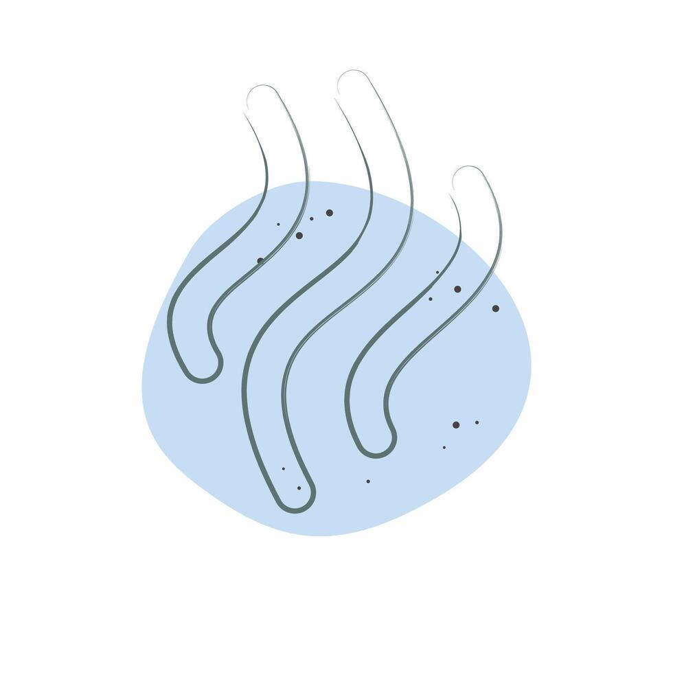 Icon Smoke. related to Smoking symbol. Color Spot Style. design editable vector