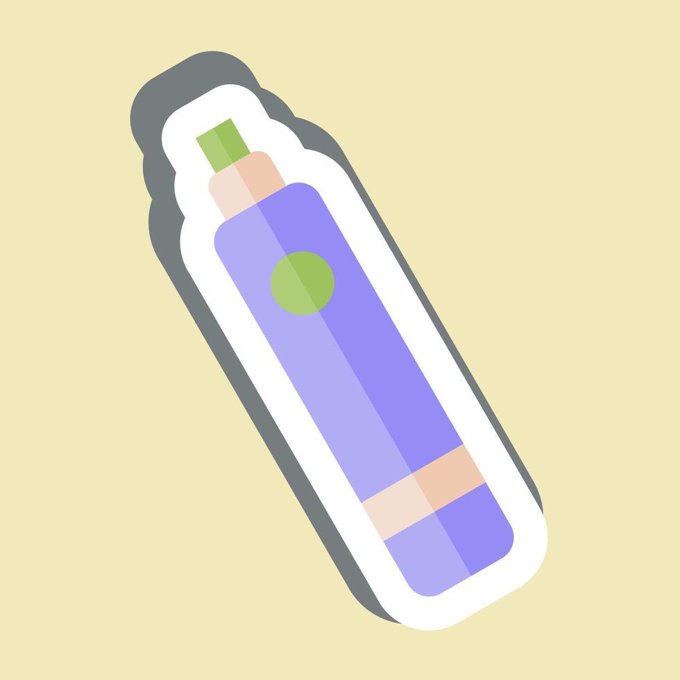 Sticker Electronic Cigarette. related to Vape symbol. design editable vector