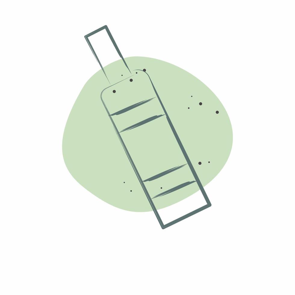 Icon CBD. related to Vape symbol. Color Spot Style. design editable 1 vector