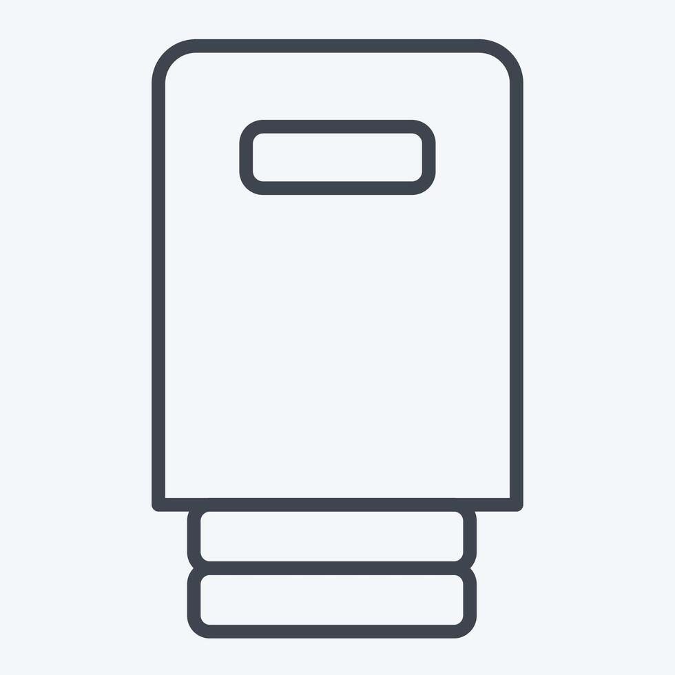 Icon Drip. related to Vape symbol. line style. design editable vector