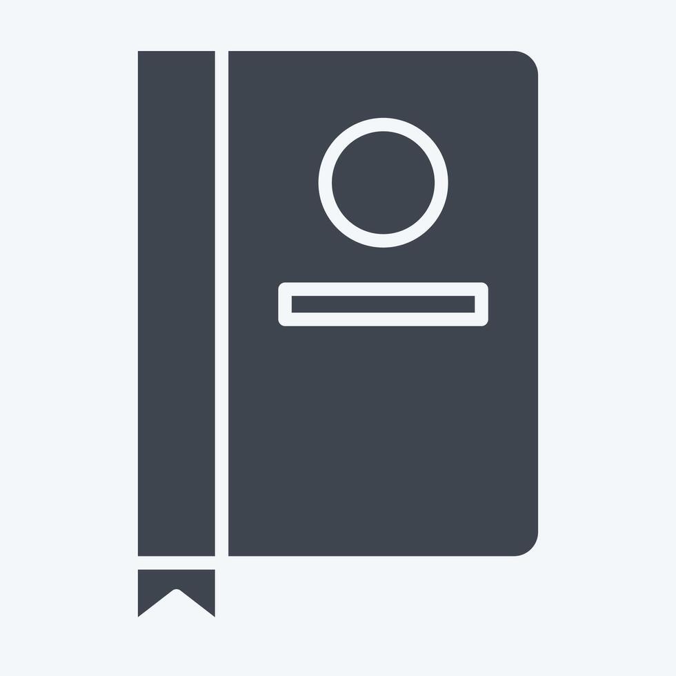 Icon Menu. related to Restaurant symbol. glyph style. design editable vector