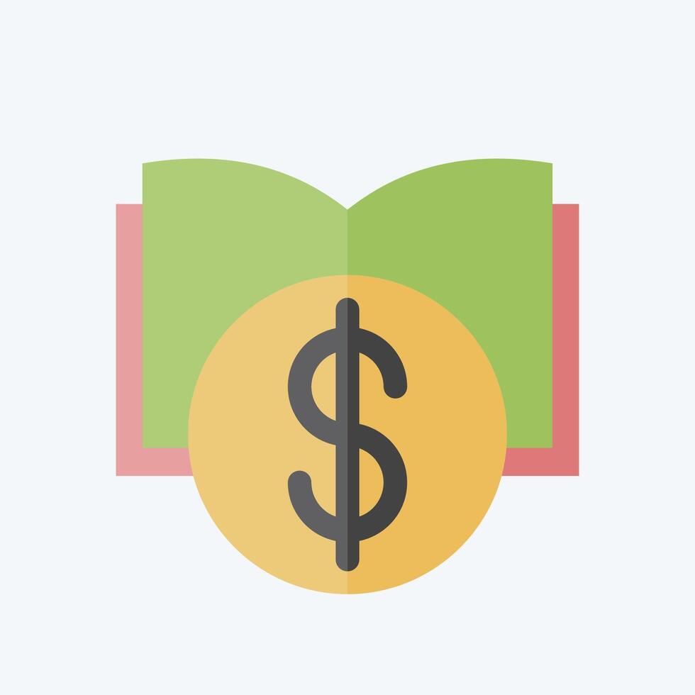 Icon Education Savings. related to Savings symbol. flat style. design editable vector