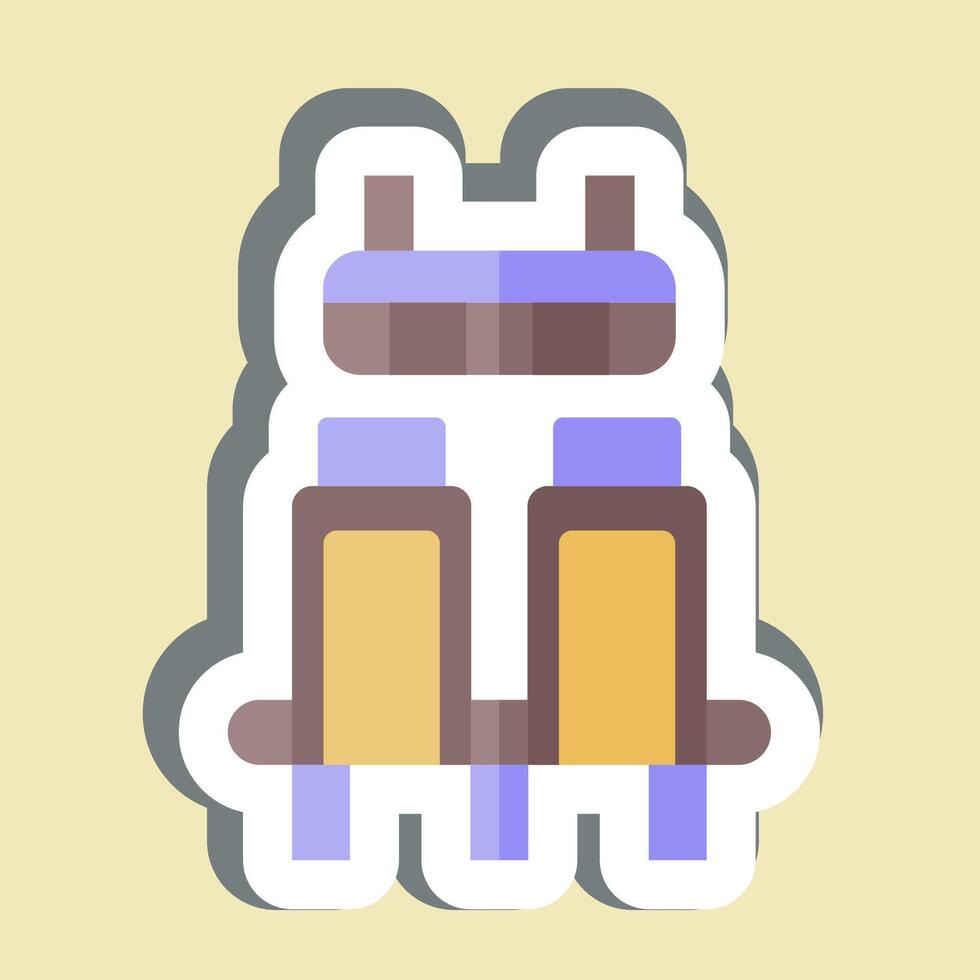 Sticker Terminal Builder. related to Travel symbol. design editable vector