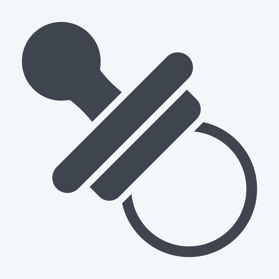 Icon Niplle Toy. related to Kindergarten symbol. glyph style. design editable vector