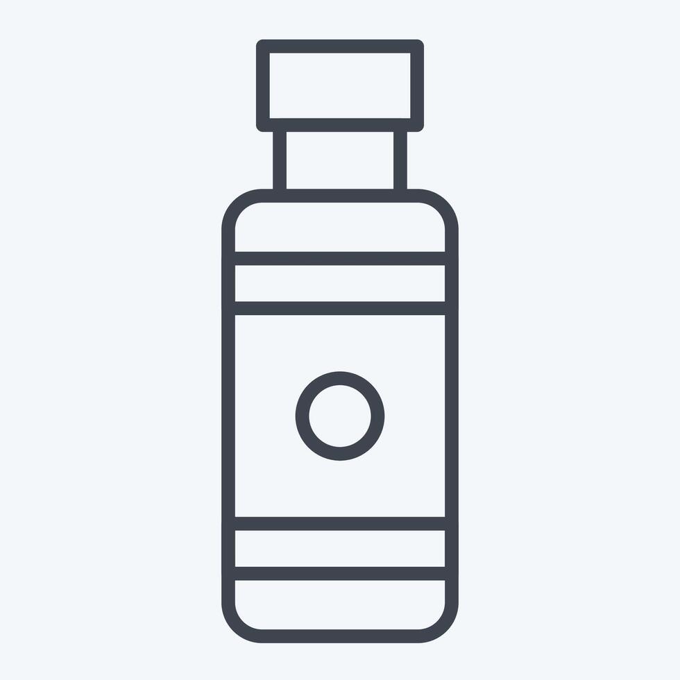 Icon Nicotine. related to Vape symbol. line style. design editable vector