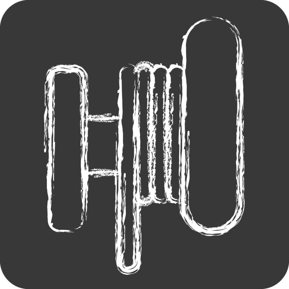 Icon Toil. related to Vape symbol. chalk Style. design editable vector