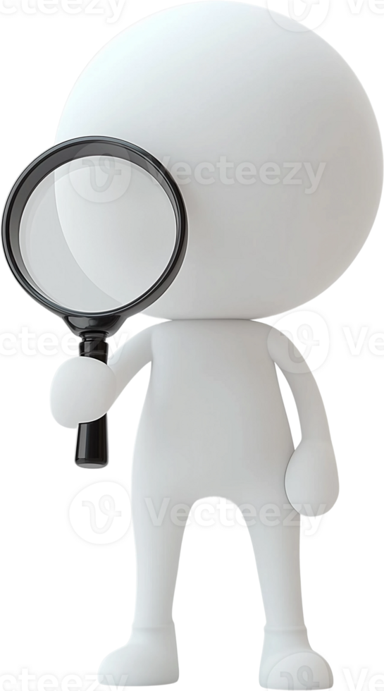 searching for something with a magnifying glass png