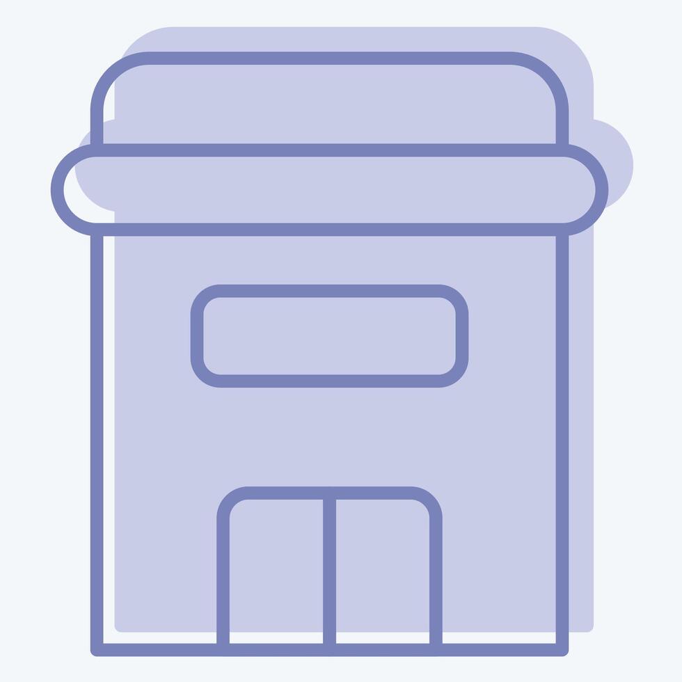 Icon Apartment. related to Retirement symbol. two tone style. design editable vector