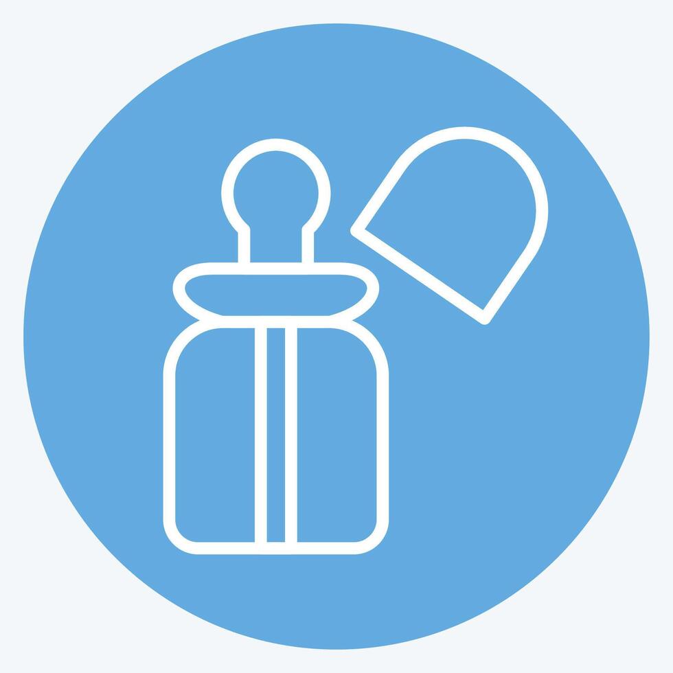 Icon Milk Bottles. related to Kindergarten symbol. blue eyes style. design editable vector