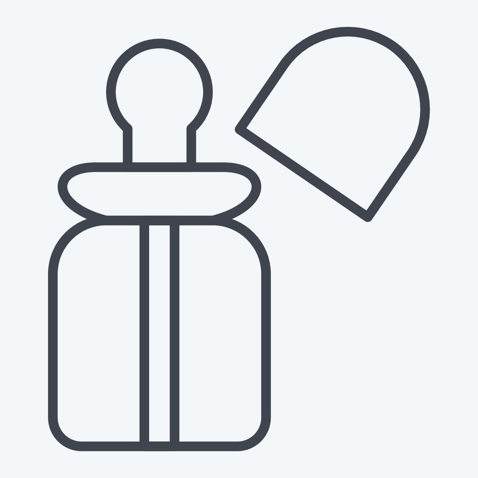 Icon Milk Bottles. related to Kindergarten symbol. line style. design editable vector