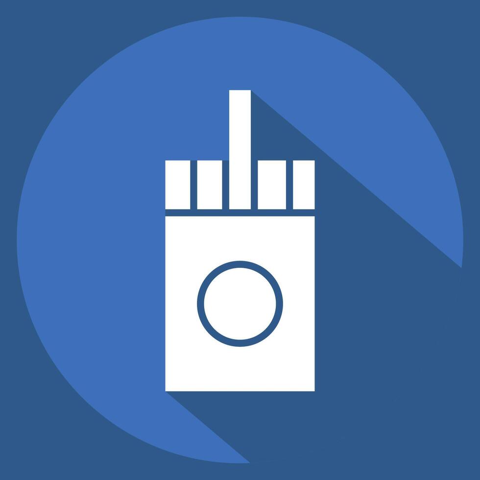 Icon Sticks. related to Vape symbol. long shadow style. design editable vector