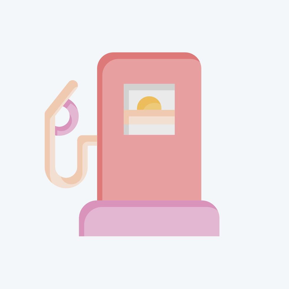 Icon Petrol. related to Parking symbol. flat style. design editable vector