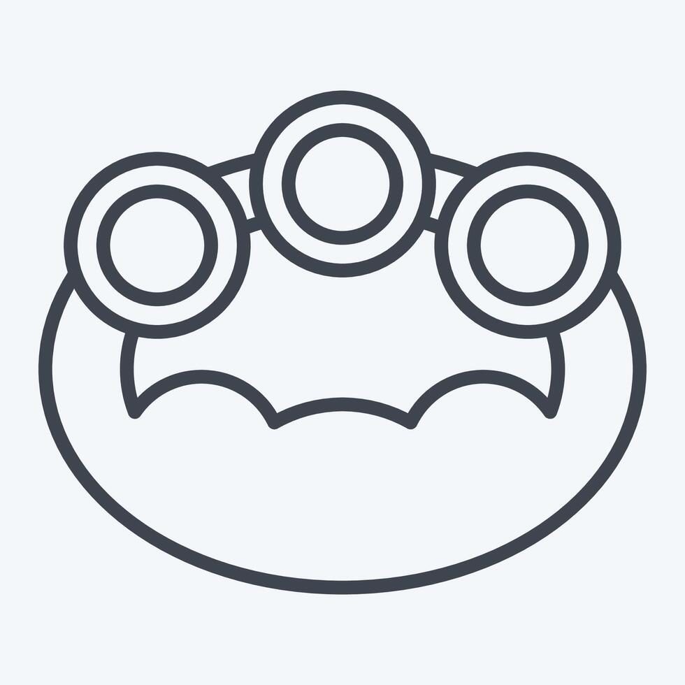 Icon Rocking Chair. related to Kindergarten symbol. line style. design editable vector