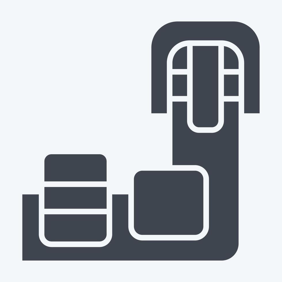 Icon Carousel. related to Travel symbol. glyph style. design editable vector