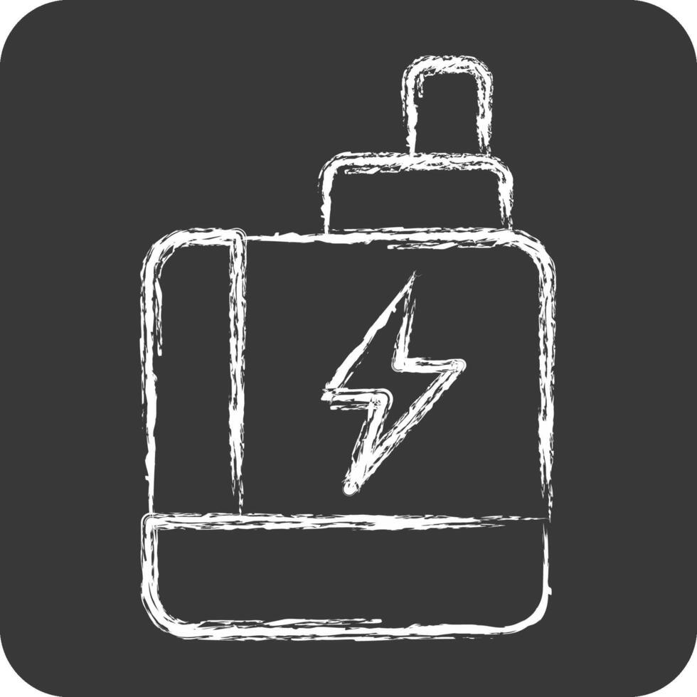 Icon Vape. related to Smoking symbol. chalk Style. design editable vector