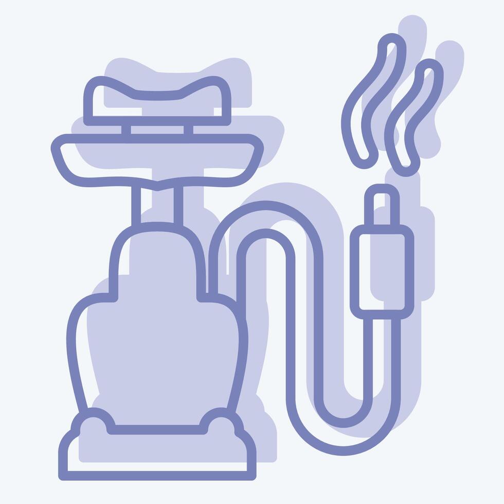Icon Shisha. related to Smoking symbol. two tone style. design editable vector