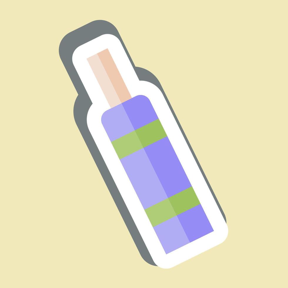 Sticker CBD. related to Vape symbol. design editable 1 vector